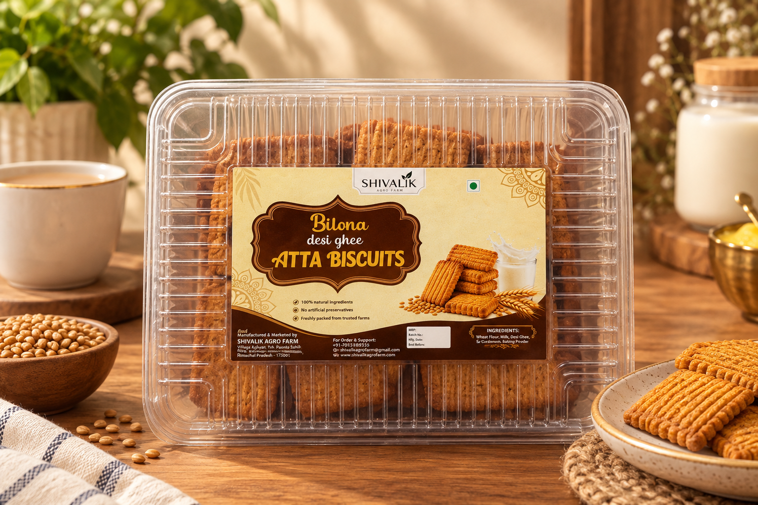Bilona Desi Ghee Aata Biscuit